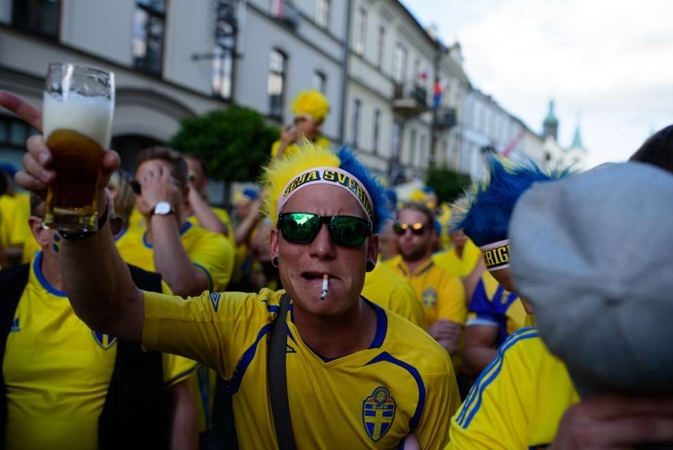  Kibice Szwecji i Polski przed meczem (zdjęcie 46) - Autor: Andrzej Mikulski
