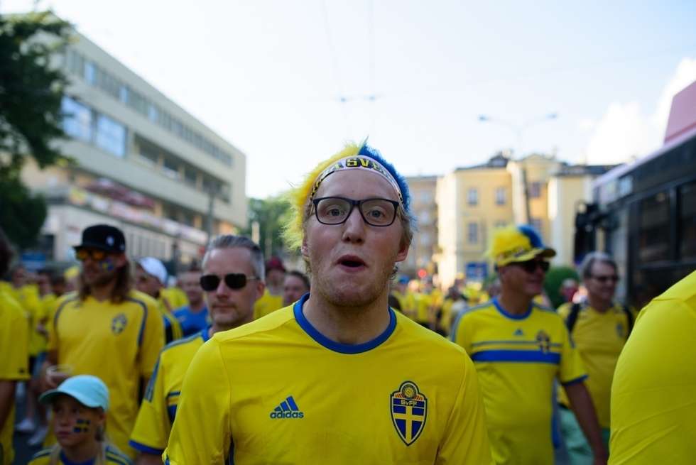  Kibice Szwecji i Polski przed meczem (zdjęcie 72) - Autor: Andrzej Mikulski