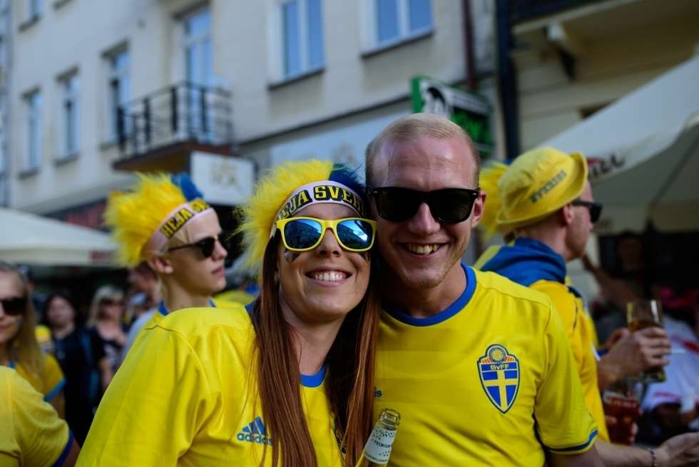  Kibice Szwecji i Polski przed meczem (zdjęcie 45) - Autor: Andrzej Mikulski