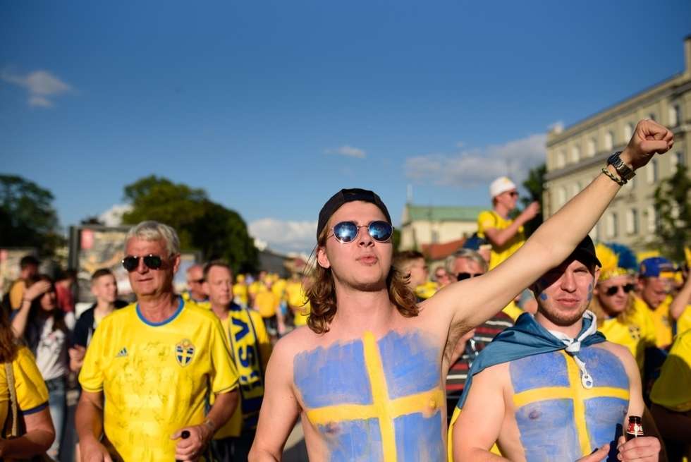  Kibice Szwecji i Polski przed meczem (zdjęcie 56) - Autor: Andrzej Mikulski