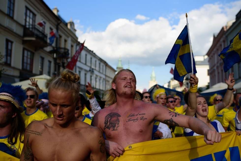  Kibice Szwecji i Polski przed meczem (zdjęcie 40) - Autor: Andrzej Mikulski