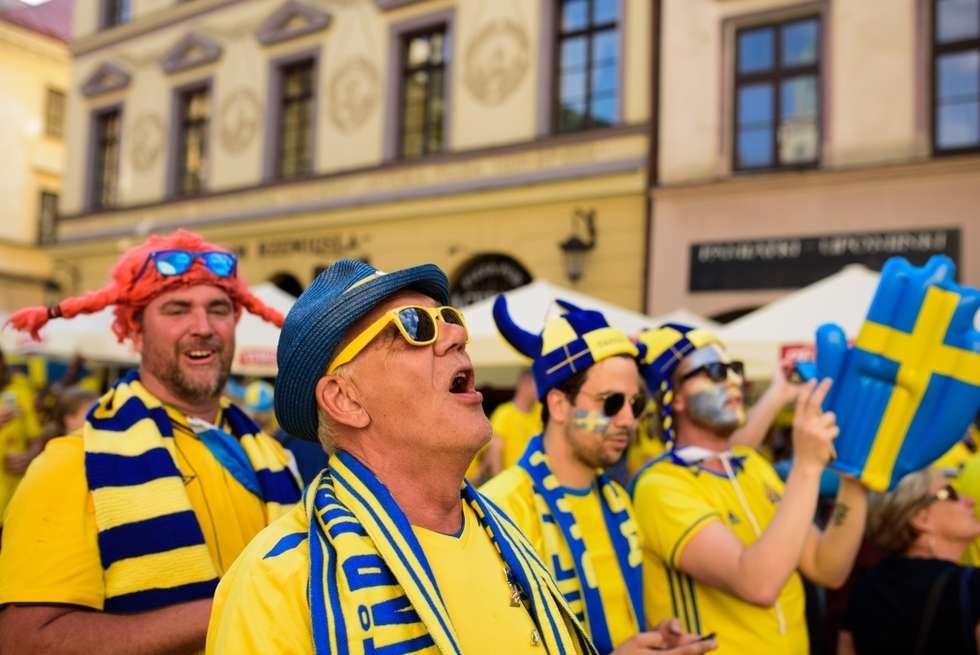  Kibice Szwecji i Polski przed meczem (zdjęcie 8) - Autor: Andrzej Mikulski