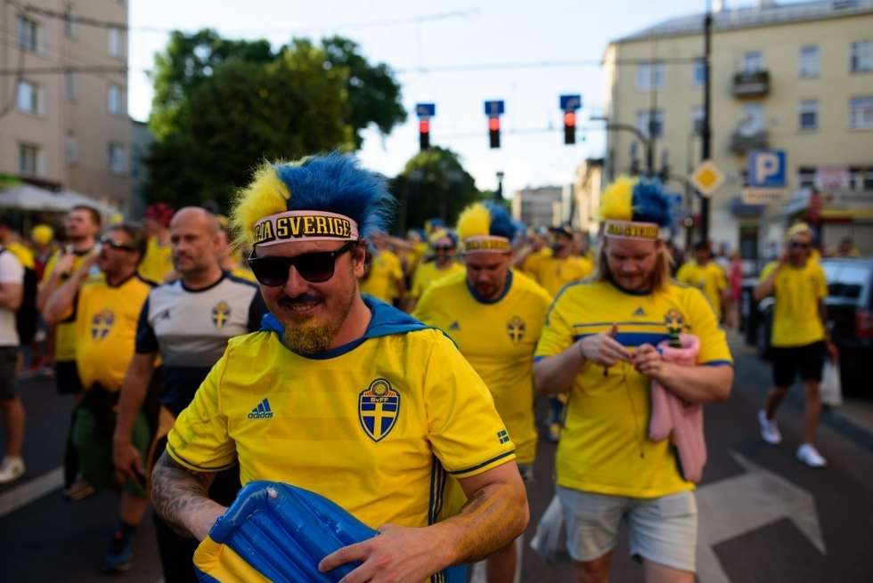  Kibice Szwecji i Polski przed meczem (zdjęcie 78) - Autor: Andrzej Mikulski