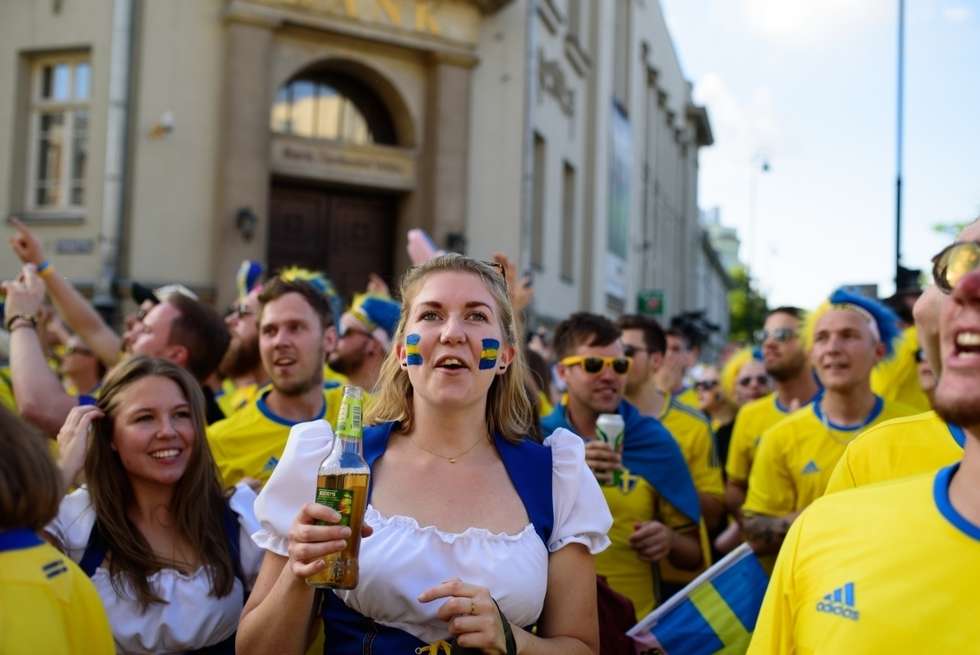  Kibice Szwecji i Polski przed meczem (zdjęcie 61) - Autor: Andrzej Mikulski