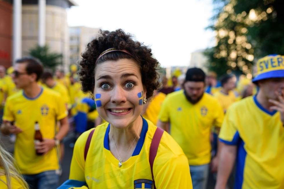  Kibice Szwecji i Polski przed meczem (zdjęcie 79) - Autor: Andrzej Mikulski