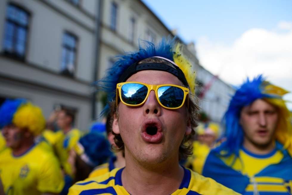  Kibice Szwecji i Polski przed meczem (zdjęcie 35) - Autor: Andrzej Mikulski