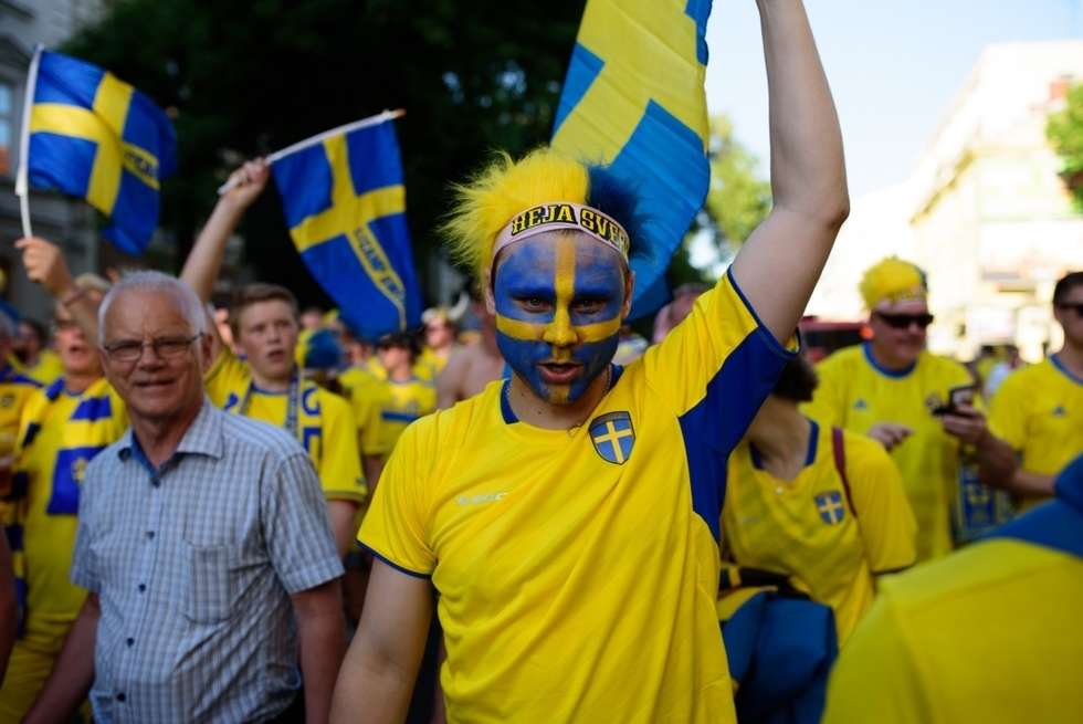  Kibice Szwecji i Polski przed meczem (zdjęcie 73) - Autor: Andrzej Mikulski