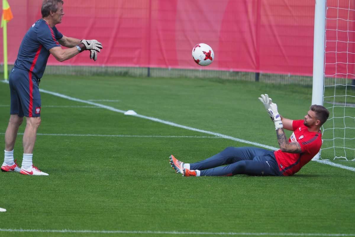 Trening zawodników reprezentacji Polski U21