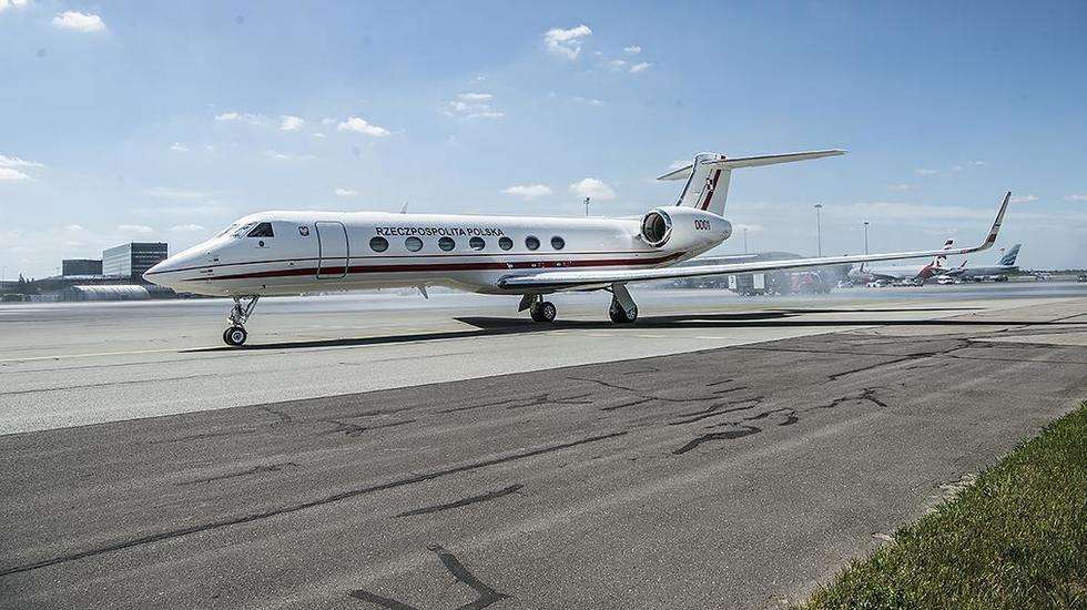  Nowy rządowy samolot Gulfstream G550 wylądował na Okęciu  - Autor: ppor. Robert Suchy(CO MON)