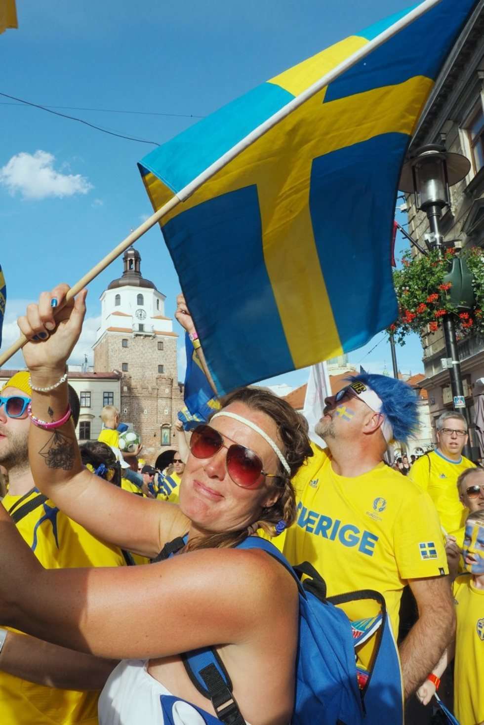   Szwedzcy kibice znów przeszli przez miasto  (zdjęcie 31) - Autor: Maciej Kaczanowski