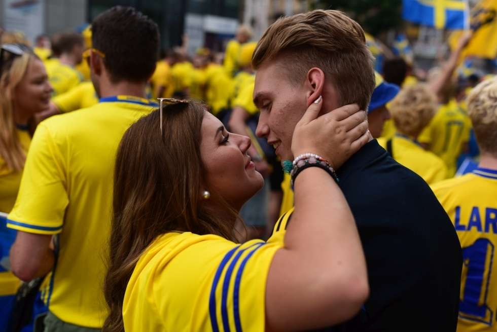  Lublin: Piękne kibicki i kibice na Euro 2017 U21  (zdjęcie 2) - Autor: Andrzej Mikulski