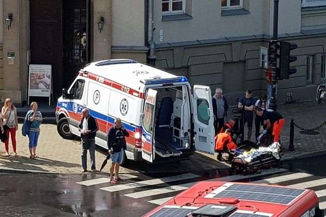 Potrącenie pieszej w centrum Lublina