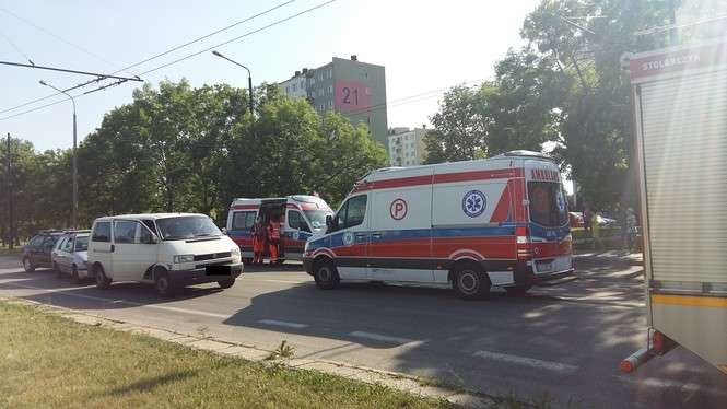 Wypadek na ul. Diamentowej w Lublinie - Autor: Anna / Alarm 24