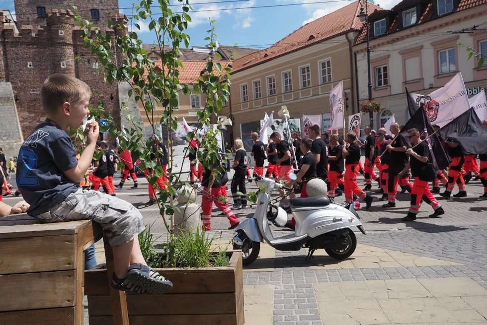  Protest ratowników medycznych w Lublinie (zdjęcie 11) - Autor: Wojciech Nieśpiałowski