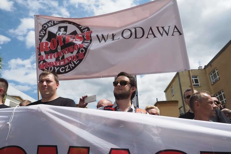  Protest ratowników medycznych w Lublinie (zdjęcie 38) - Autor: Wojciech Nieśpiałowski