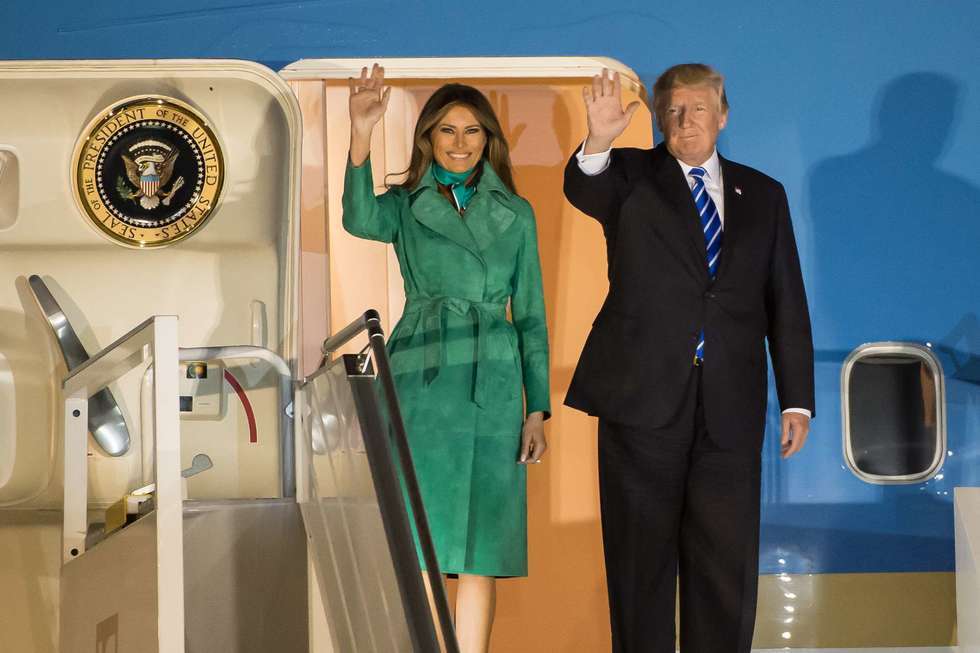  Donald Trump wylądował w Warszawie (zdjęcie 1) - Autor: Ambasada USA w Polsce