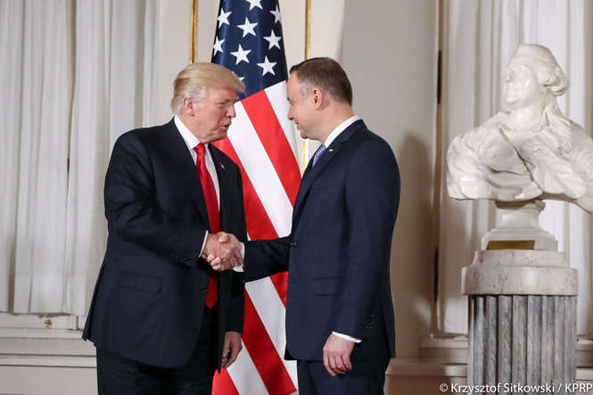 Donald Trump w Warszawie - Autor: Krzysztof Sitkowski / KPRP