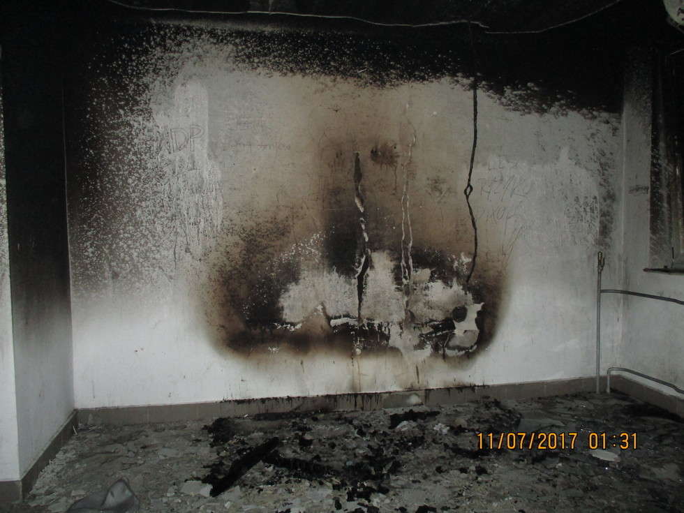  Pożar budynku socjalnego w Kraśniku  - Autor: Straż Pożarna w Kraśniku