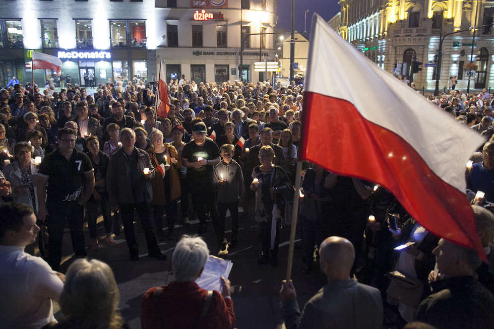 Protest przed sądem w Lublinie (zdjęcie 19) - Autor: Jacek Szydłowski