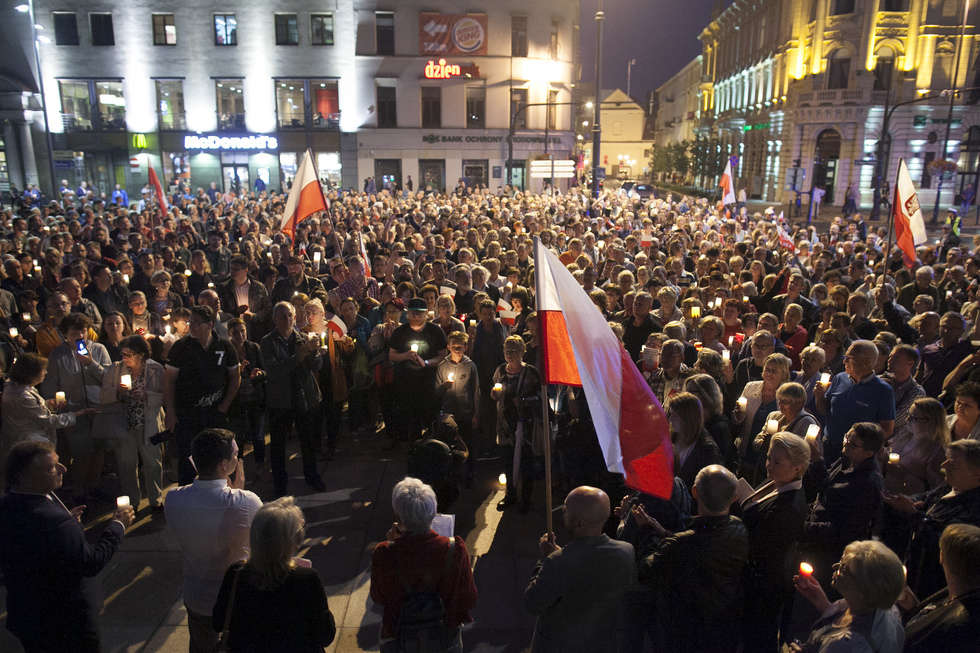  Protest przed sądem w Lublinie (zdjęcie 18) - Autor: Jacek Szydłowski