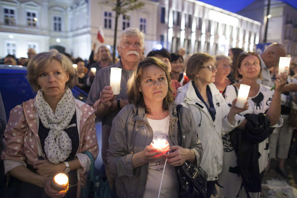  Protest przed sądem w Lublinie (zdjęcie 26) - Autor: Jacek Szydłowski
