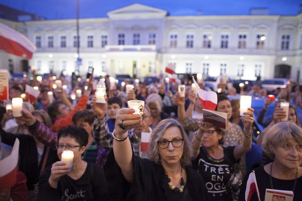  Protest przed sądem w Lublinie  - Autor: Jacek Szydłowski