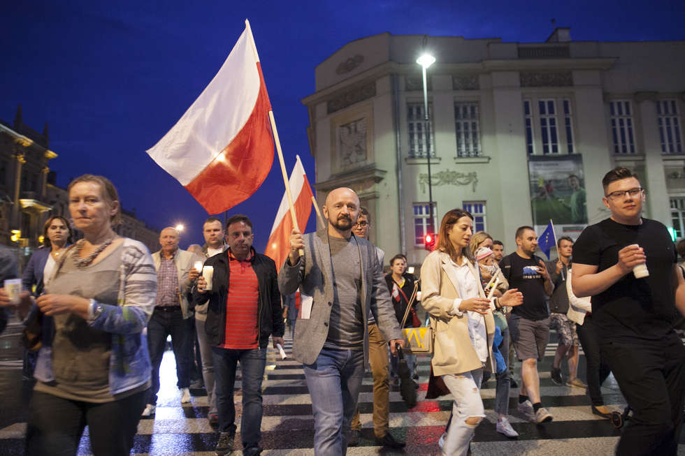  Protest przed sądem w Lublinie (zdjęcie 22) - Autor: Jacek Szydłowski