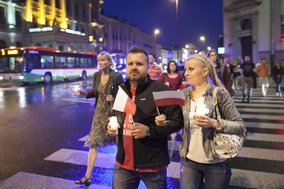  Protest przed sądem w Lublinie (zdjęcie 20) - Autor: Jacek Szydłowski