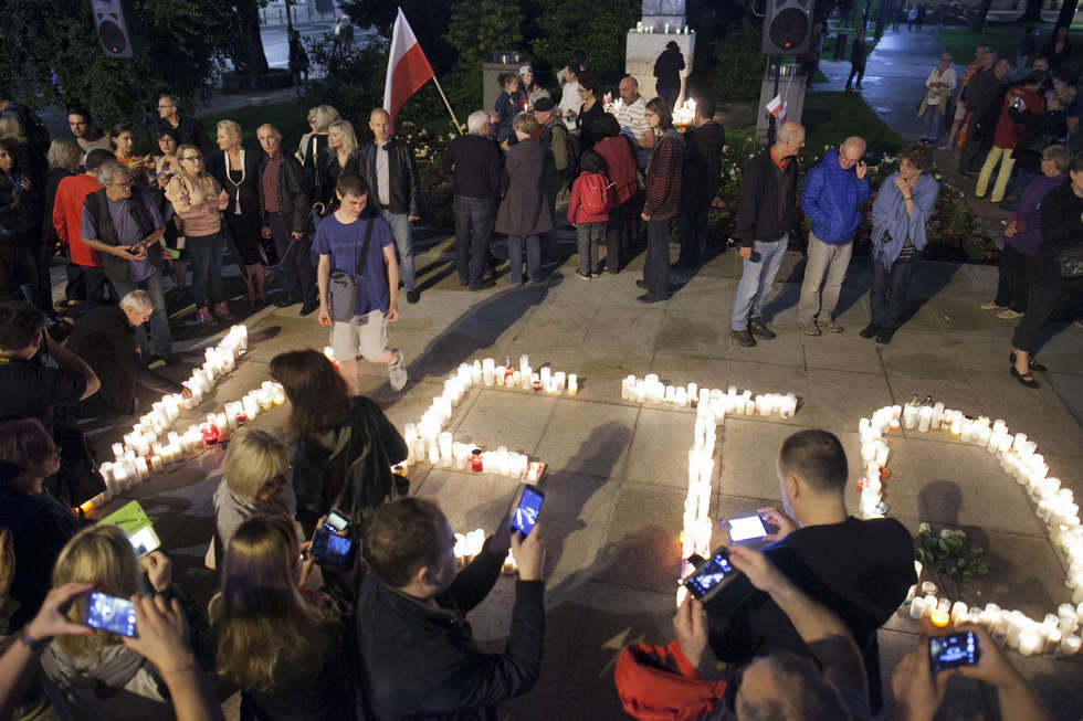  Protest przed sądem w Lublinie (zdjęcie 2) - Autor: Jacek Szydłowski