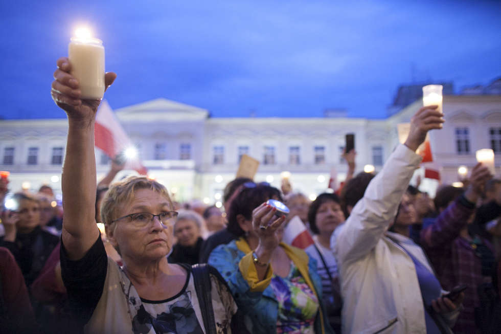  Protest przed sądem w Lublinie (zdjęcie 34) - Autor: Jacek Szydłowski
