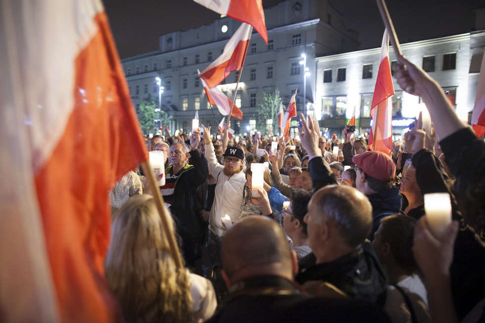  Protest w obronie sądów w Lublinie. Piątek (zdjęcie 17) - Autor: Jacek Szydłowski