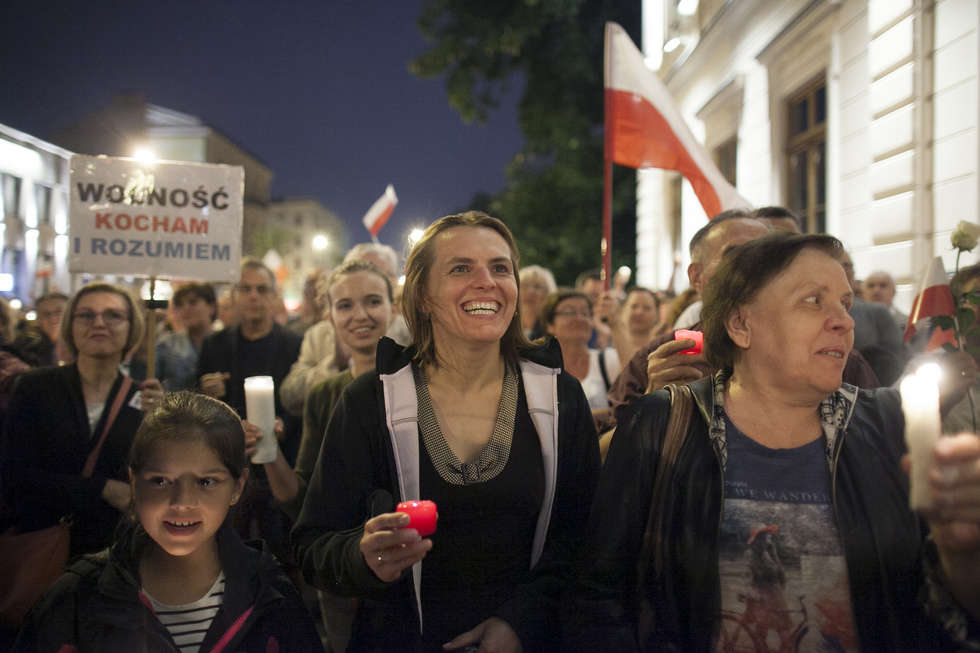  Protest w obronie sądów w Lublinie. Piątek (zdjęcie 29) - Autor: Jacek Szydłowski