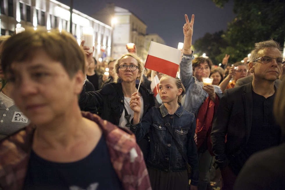  Protest w obronie sądów w Lublinie. Piątek (zdjęcie 26) - Autor: Jacek Szydłowski