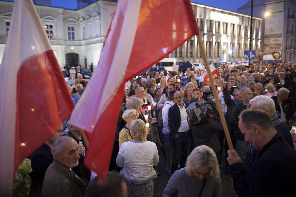  Protest w obronie sądów w Lublinie. Piątek (zdjęcie 46) - Autor: Jacek Szydłowski