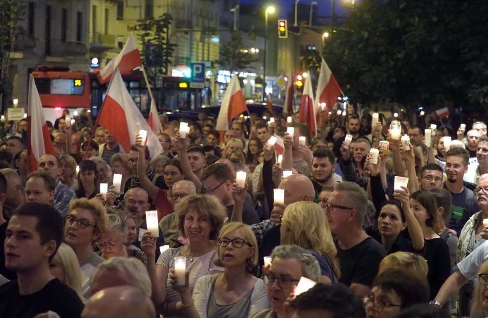  Kolejna manifestacja przed sądem w Lublinie (zdjęcie 10) - Autor: Wojciech Nieśpiałowski