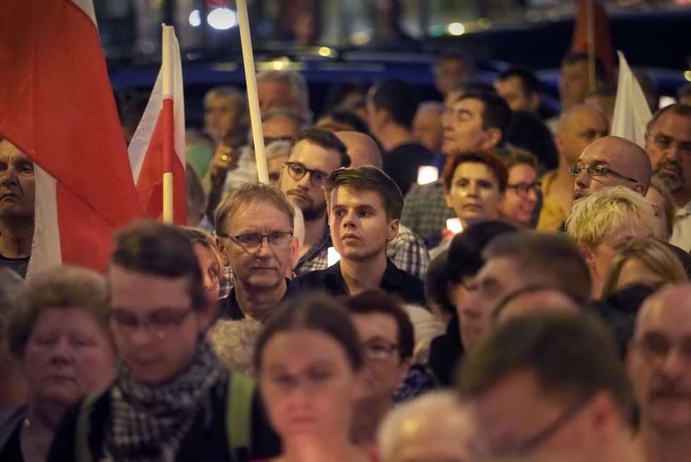  Kolejna manifestacja przed sądem w Lublinie (zdjęcie 14) - Autor: Wojciech Nieśpiałowski