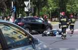 Wypadek w Świdniku: Zderzenie motocykla i auta (zdjęcie 4)