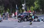 Wypadek w Świdniku: Zderzenie motocykla i auta (zdjęcie 5)