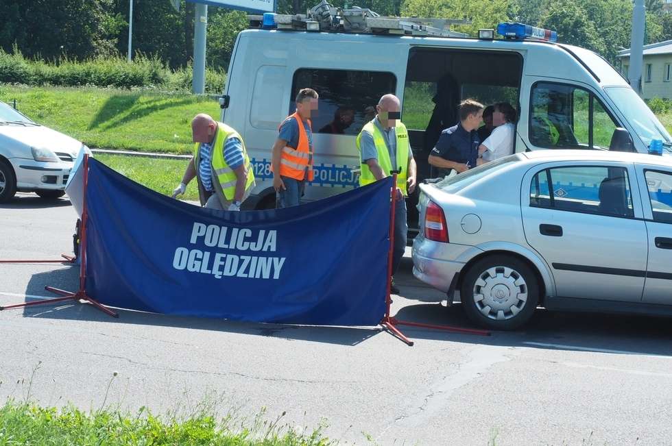 Wypadek przy ul. Mełgiewskiej w Lublinie - 1 sierpnia 2017 (zdjęcie 8) - Autor: Maciej Kaczanowski