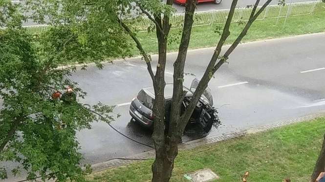 Krańcowa: Samochód zapalił się w trakcie jazdy - Autor: Patrycja