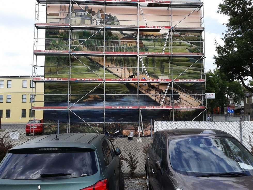  Nowy mural powstaje w Lublinie (zdjęcie 4) - Autor: Reda