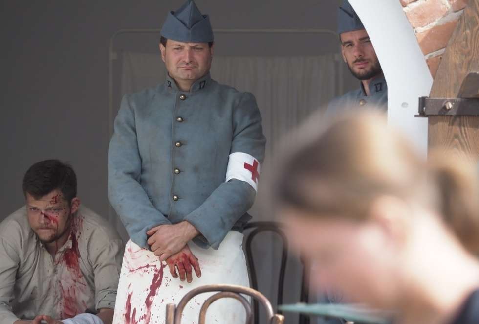  Film o generale Józefie Hallerze w skansenie (zdjęcie 5) - Autor: Wojciech Nieśpiałowski