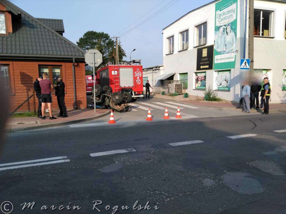  Wypadek na quadzie w Janowie Podlaskim (zdjęcie 3) - Autor: OSP KSRG Janów Podlaski