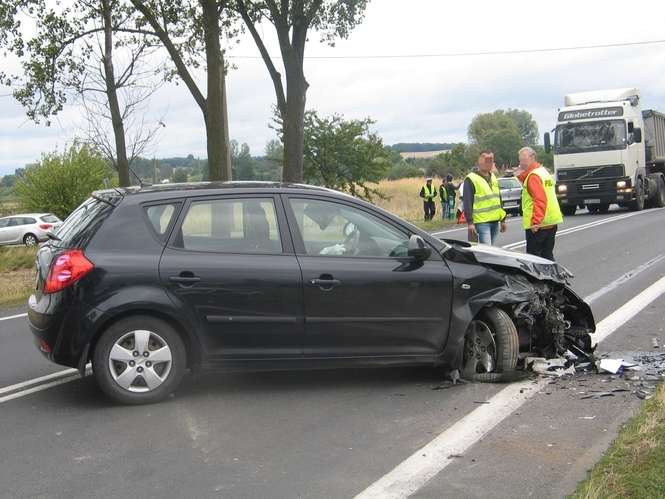 Wypadek w miejscowości Stołpie