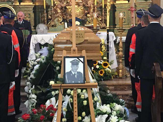 Opole Lubelskie: Pogrzeb tragicznie zmarłego strażaka Pawła Górki - Autor: Zbigniew Gąsior
