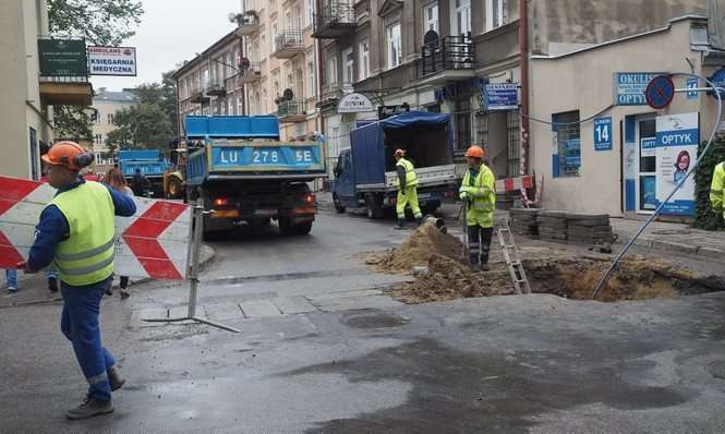 Nieprzejezdna ul. Staszica w Lublinie