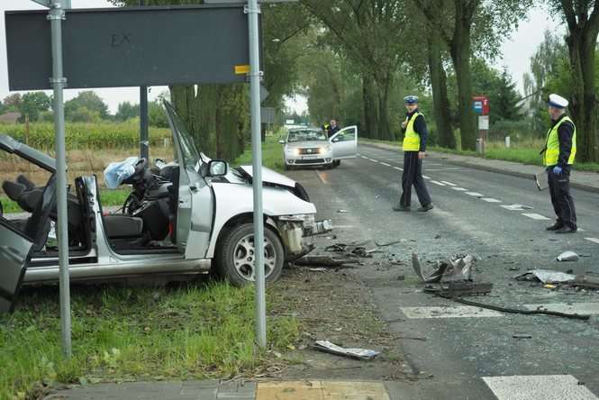 Wypadek na ul. Krężnickiej w Lublinie