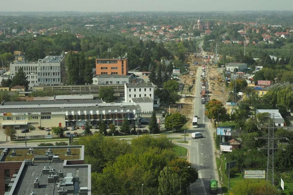  Lublin widziany z dachu nowego biurowca przy ul. Nałęczowskiej 14 (zdjęcie 12) - Autor: Maciej Kaczanowski