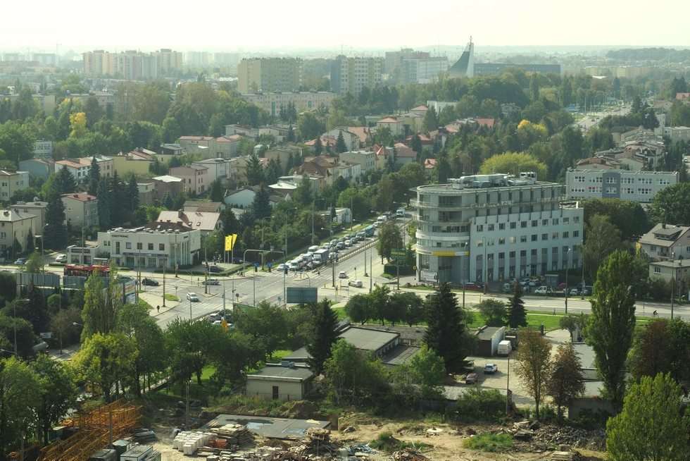  Lublin widziany z dachu nowego biurowca przy ul. Nałęczowskiej 14 (zdjęcie 6) - Autor: Maciej Kaczanowski