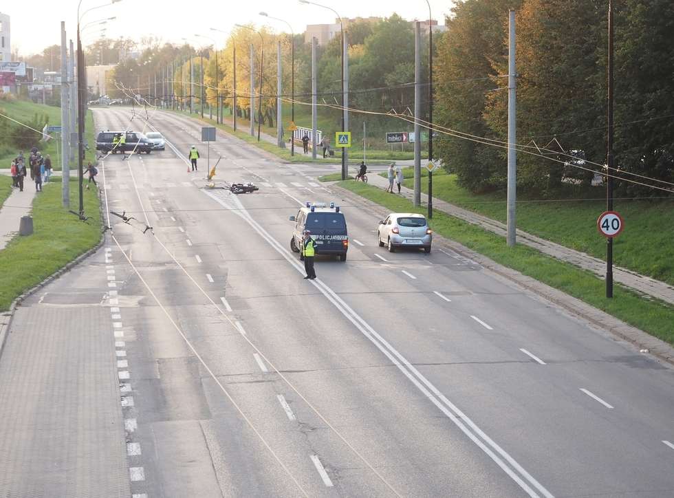  Wypadek na ul. Orkana w Lublinie (zdjęcie 7) - Autor: Łukasz Minkiewicz